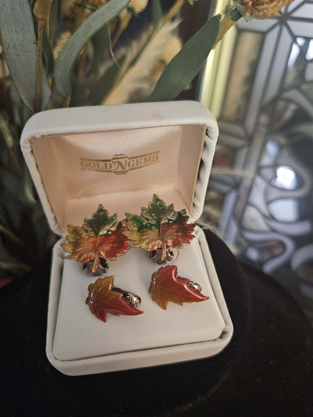 FallāEnamel 2 Pairs Of Earrings